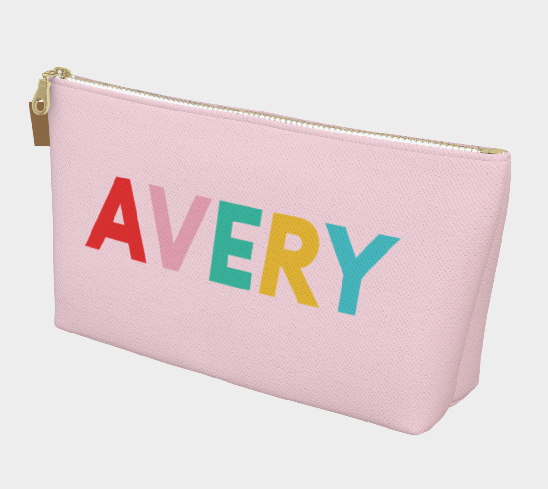 Personalized Pencil Pouch, Rainbow pencil pouch, Pencil Pouch