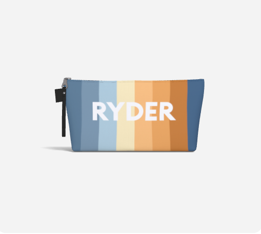 Personalized Pouch - Retro Rainbow