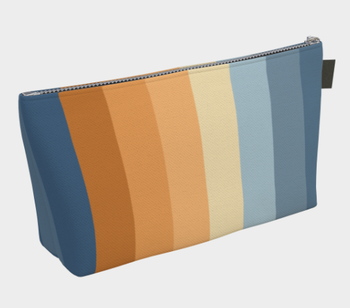 Personalized Pouch - Retro Rainbow