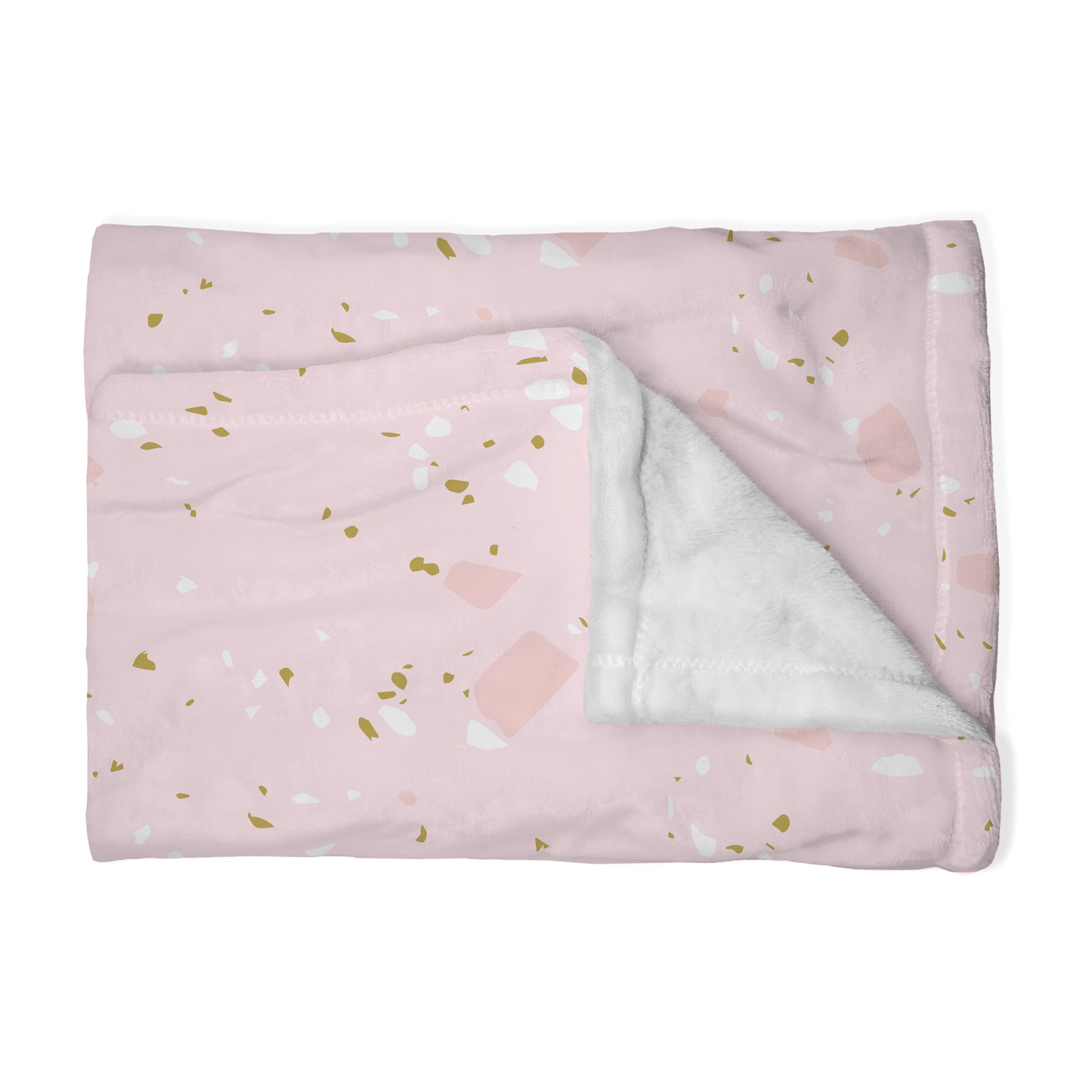Terrazzo Blanket - Pink, White, Ochre