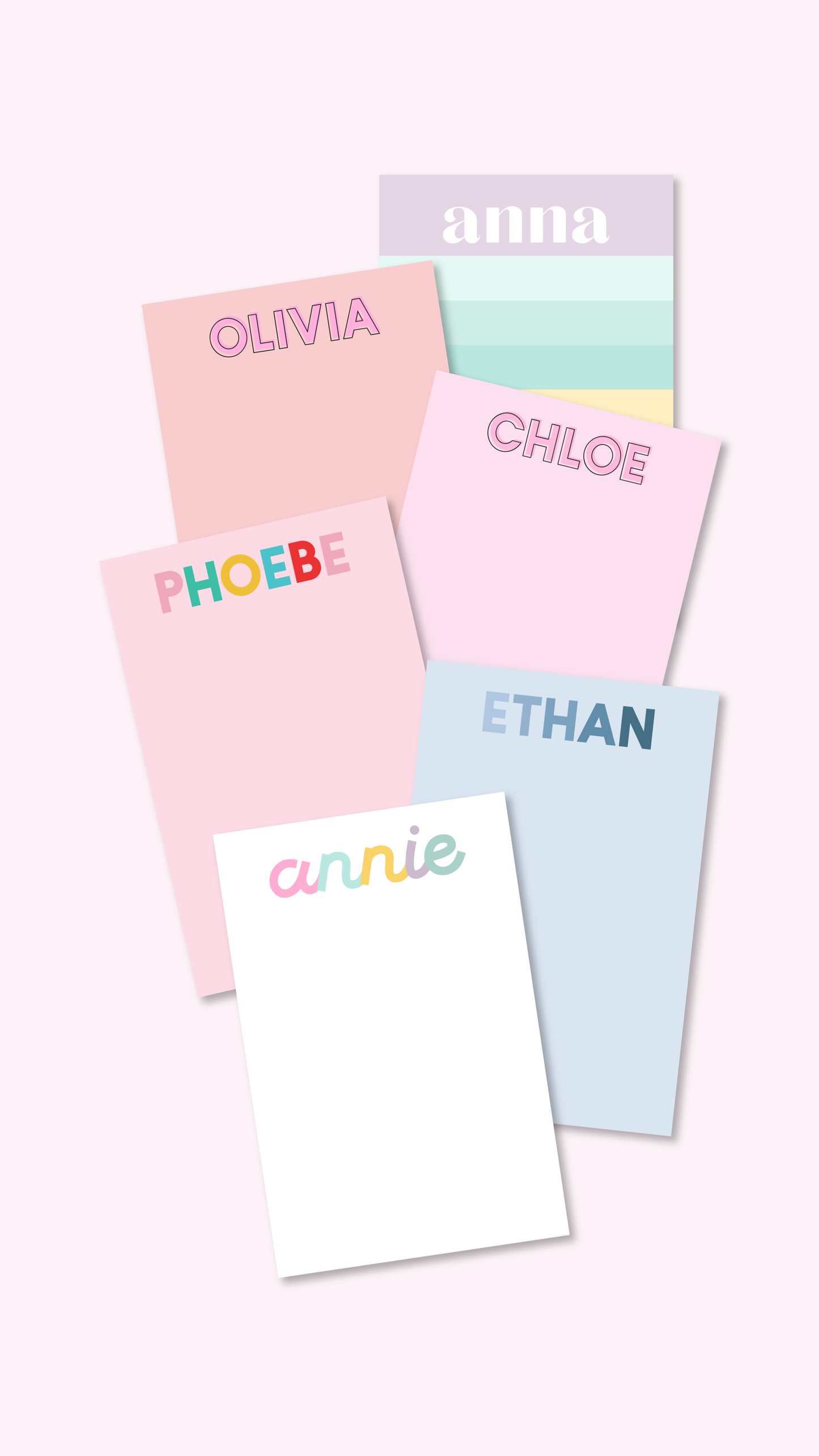 Personalized Notepad - Blue Ombre