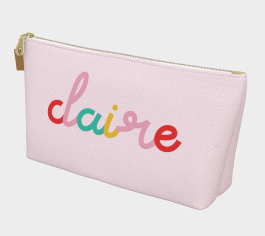 Personalized Zippered Pouch - Candy