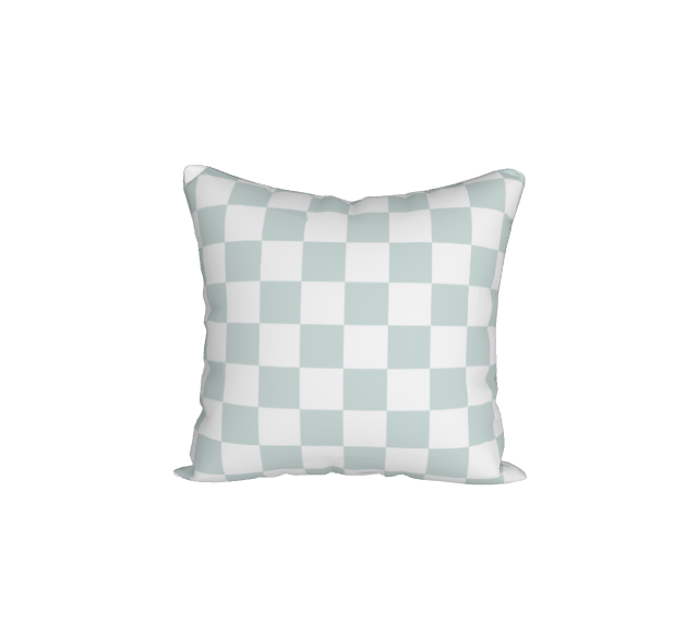 Velveteen Monogram Pillow Cover - Seafoam
