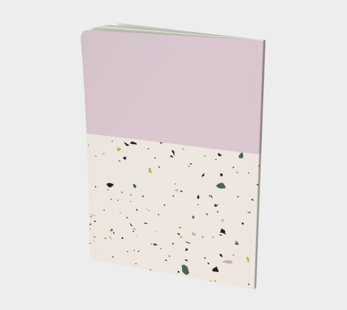 Personalized Notebook/Sketchbook - Purple Terrazzo