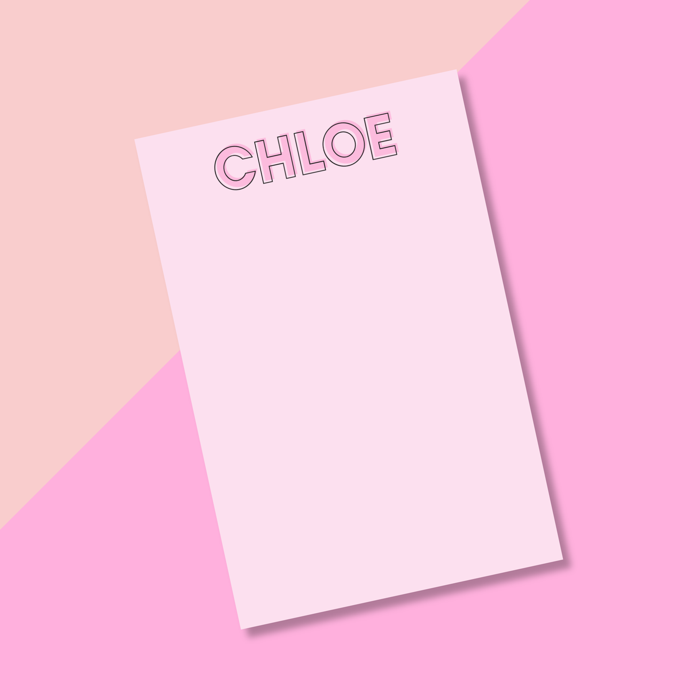 Personalized Notepad - Pink Tokyo