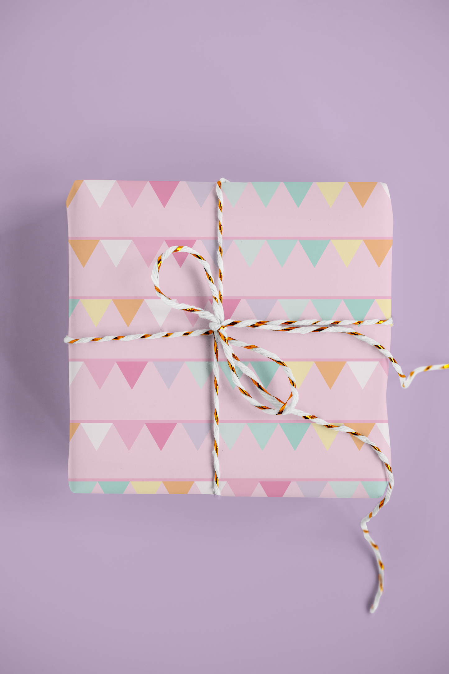 Rainbow Bunting Gift Wrap