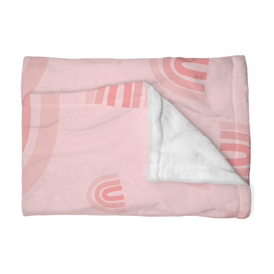 Ombre Pink Rainbow Blanket